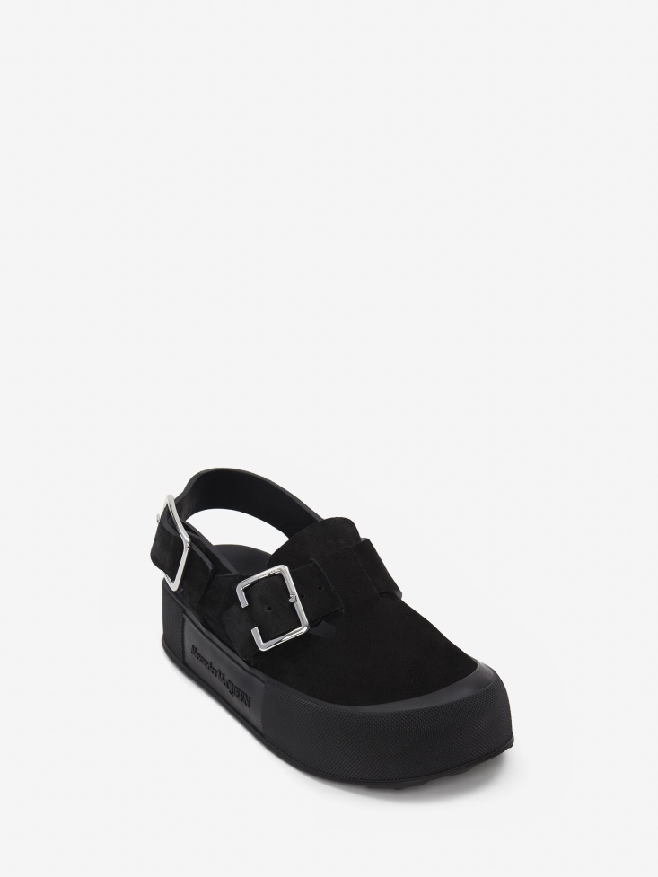 Black Fashion Alexander McQueen Men's Mount Slick Sandal