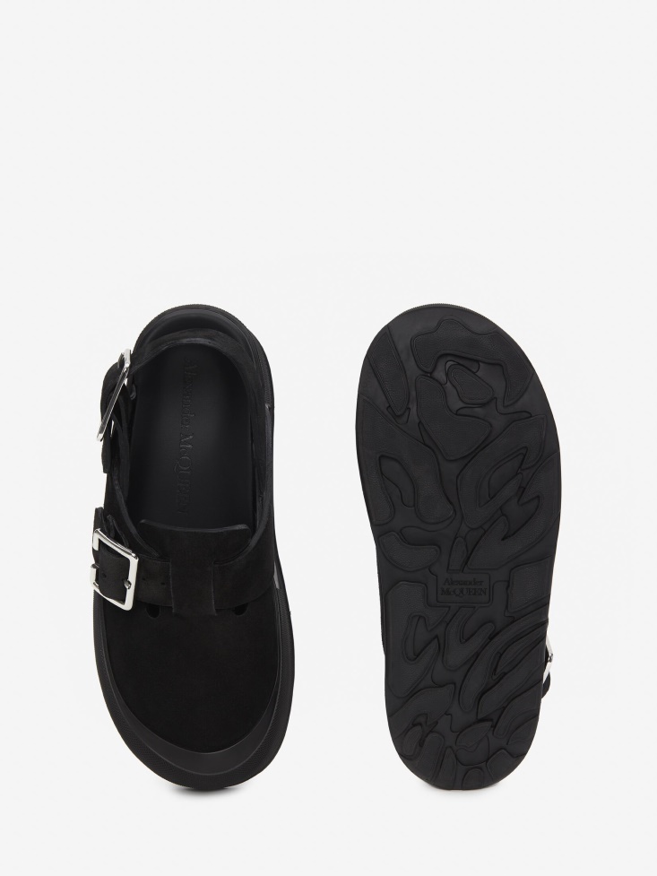 Black Fashion Alexander McQueen Men's Mount Slick Sandal