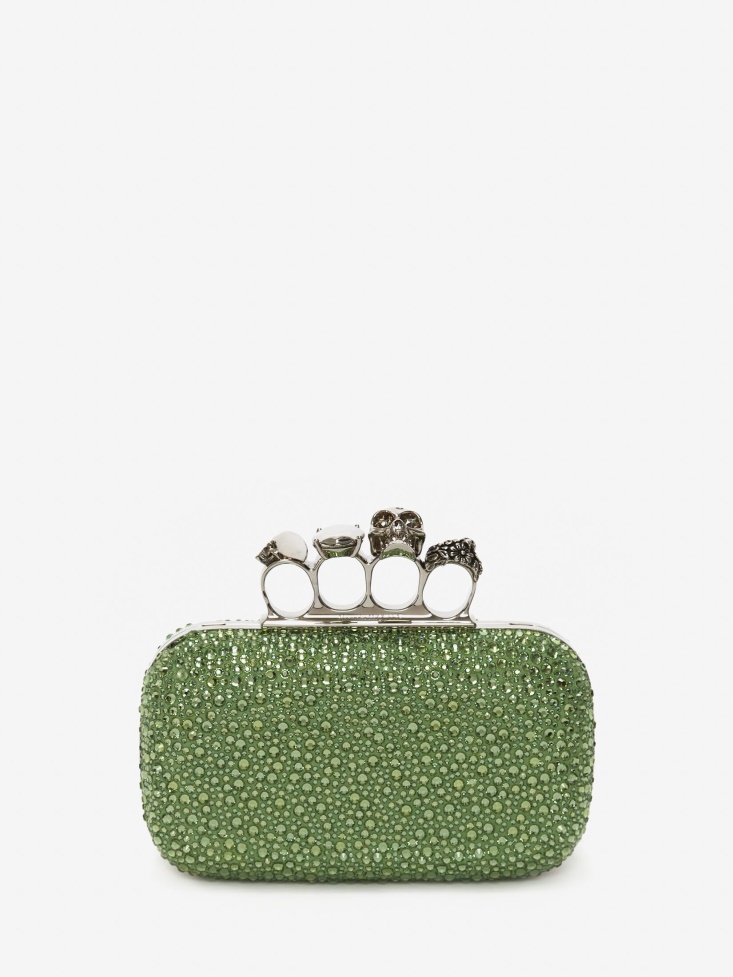 Acid Green Fashion Alexander McQueen Women's Knuckle Clutch