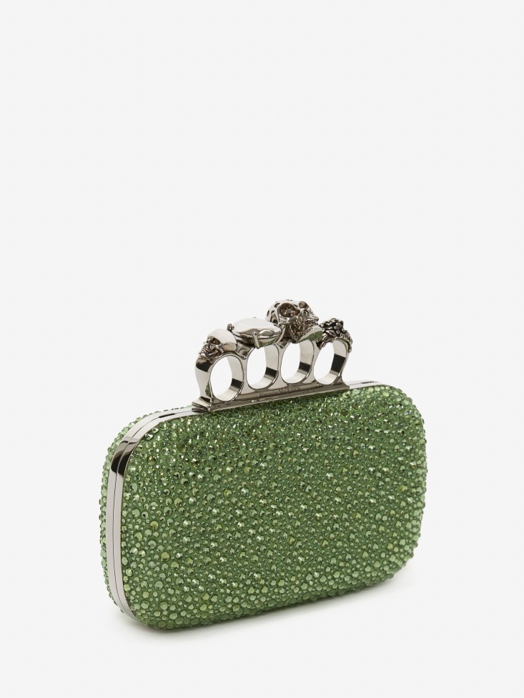 Acid Green Fashion Alexander McQueen Women's Knuckle Clutch