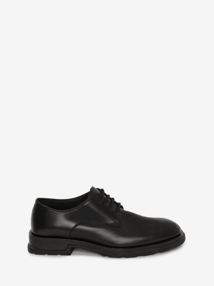 Men's Slim Tread Lace-Up Black Fashion Alexander McQueen