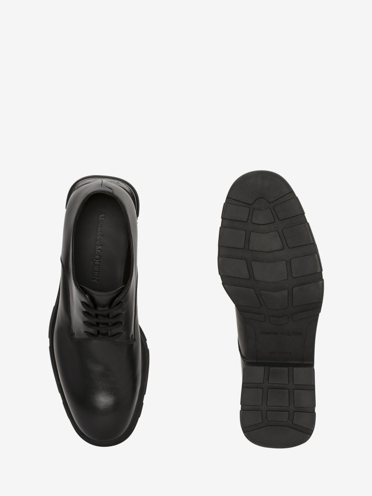 Men's Slim Tread Lace-Up Black Fashion Alexander McQueen