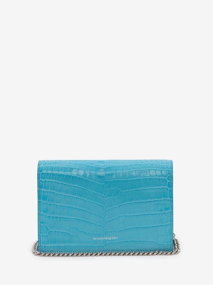 Fashion Alexander McQueen Women's Small Skull Bag Cerulean