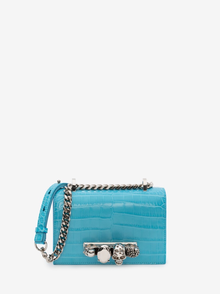 Cerulean Women's Mini Jewelled Satchel Fashion Alexander McQueen