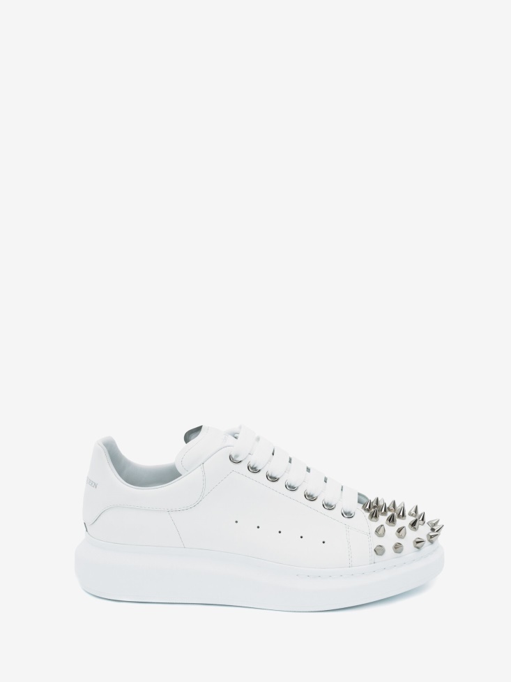 Fashion Alexander McQueen Men's Oversized Sneaker White/Silver