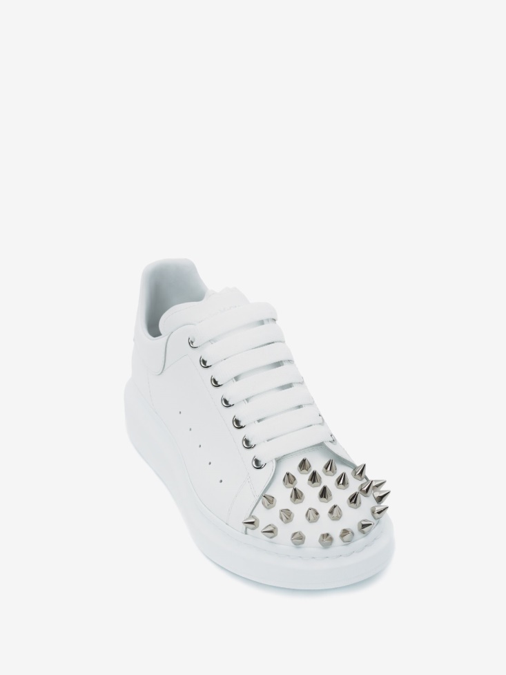 Fashion Alexander McQueen Men's Oversized Sneaker White/Silver