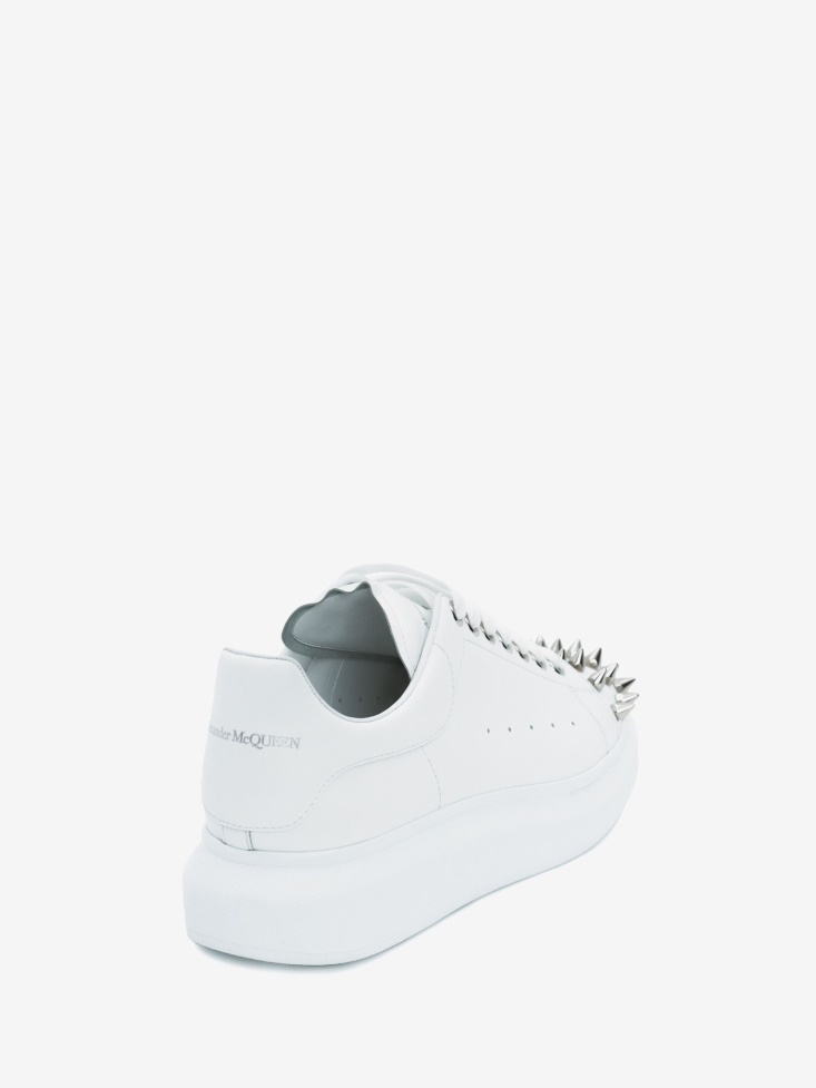 Fashion Alexander McQueen Men's Oversized Sneaker White/Silver