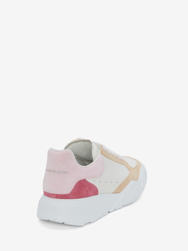 Fashion Alexander McQueen White Women's Court Trainer
